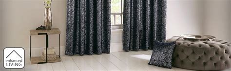 Enhanced Living Halo Natural Metallic Thermal Blockout Eyelet Curtains