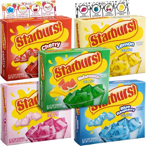 New Classic Starburst Fruity Flavored Party Gelatin