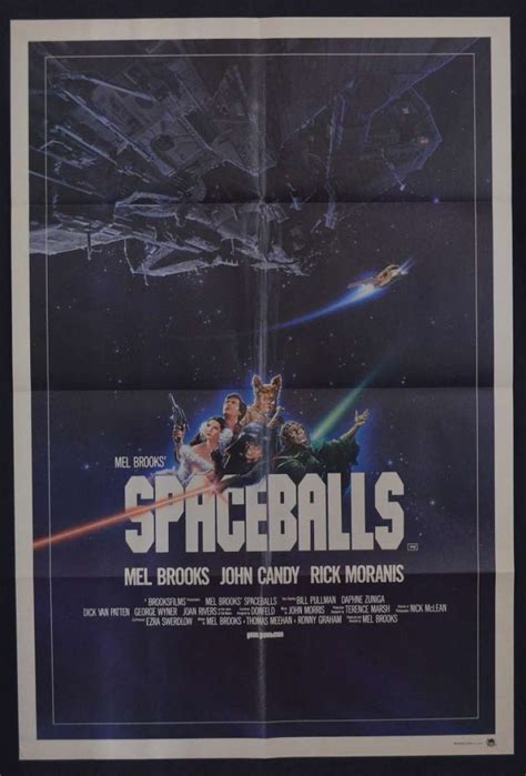 All About Movies - Spaceballs Movie Poster Original One Sheet Mel Brooks John Candy Star Wars