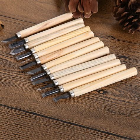 TOOKIE Set Pisau Ukir Pahat Kayu 12 In 1 Wood Carving Knife KSJ 12