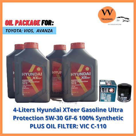 Oil Package Liters Hyundai Xteer Gasoline Ultra Protection W Gf