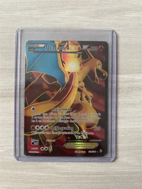 CARTE POKEMON DRACAUFEU ex Full Art 100 106 XY étincelles 2014