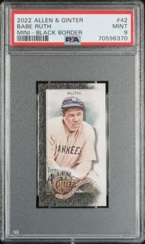 Psa Mint Babe Ruth Allen Ginter Mini Black Border Graded A G