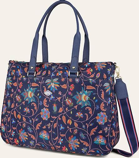 Oilily Joy Flowers Charly Shopper Tasche 43 Cm Laptopfach In Dunkelblau Bestellen 15873901