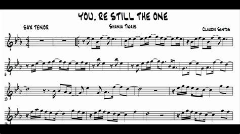 You, Re Still The One Shania Twain Partitura Sax Tenor Sheet Music Demo ...