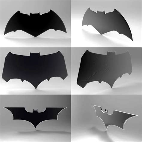 Batman Symbols Bundle 3D Model