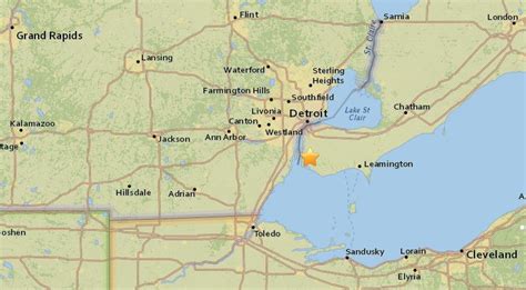 Earthquake Felt in Michigan