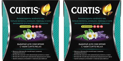 Curtis Чай в пирамидках Relax, зеленый, 15 шт, 2 уп - купить с ...