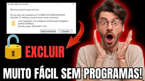 Como Deletar Arquivos Que N O Querem Ser Exclu Dos Youtube