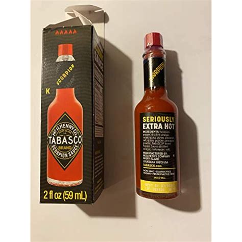 Tabasco Scorpion Pepper Sauce - Extra Hot, 2 oz Bottle with Guava ...