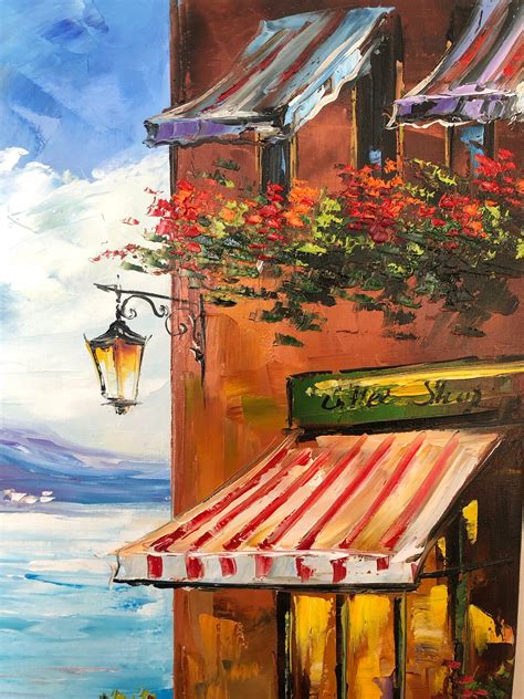 Italian Cafe Painting On Canvas Italian Restaurant Paintings