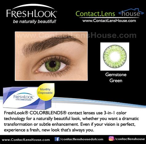 Freshlook Colorblends Gemstone Green Contact Lenses