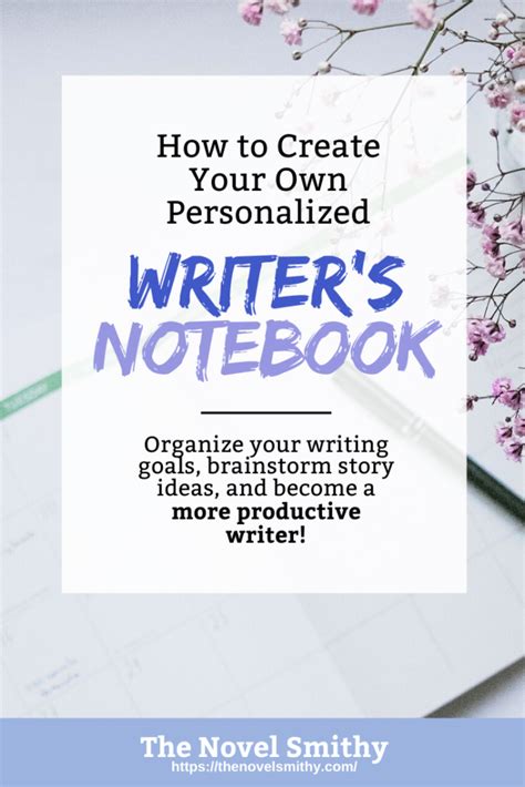 How to Create a Personalized Writer's Notebook - The Novel Smithy