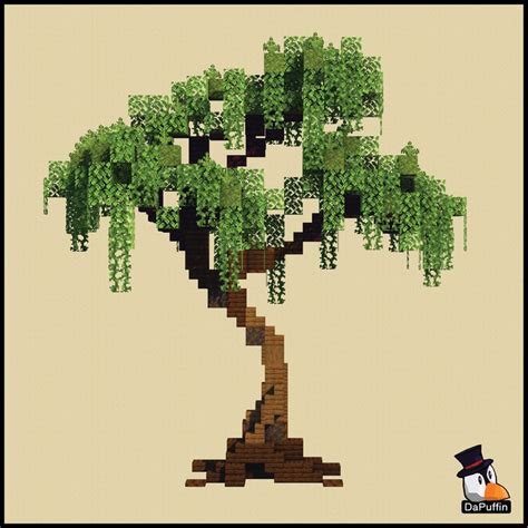 Minecraft Willow tree design | Minecraft tree, Minecraft designs ...