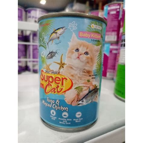 Jual Makanan Basah Kucing Super Cat Baby Kitten Rasa Tuna Mince