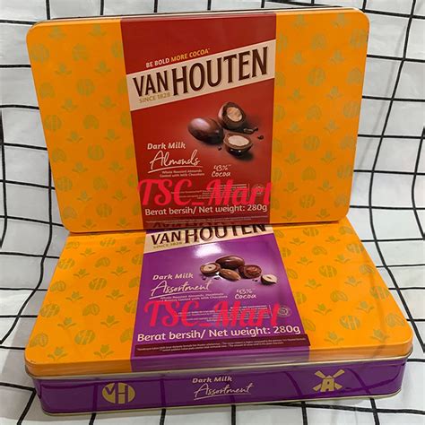 Jual Cokelat Van Houten Box Gr Kemasan Kaleng Chocolate Coklat