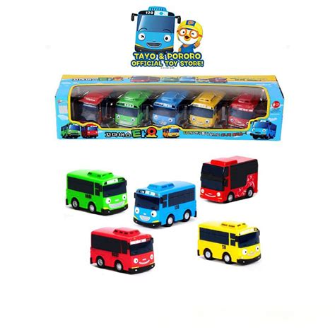 Tayo Little Bus Toy Set - 5 Pieces, Multicolor : Amazon.in: Toys & Games