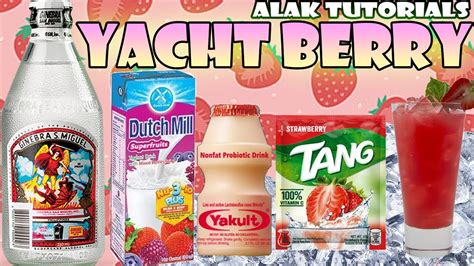 Yachtberry Gin Mix Yakult Tang Strawberry Pinoy Cocktail Alak