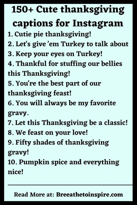 150+ Thanksgiving Instagram Captions To Get You In The Turkey Day ...