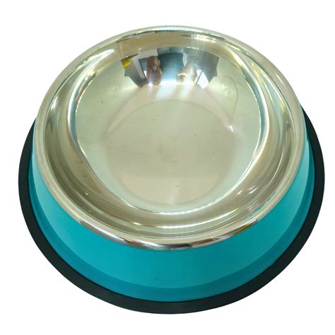 Comedouro Inox Colorido Ml Fox Pet Shopping