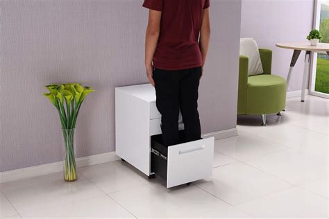 Panana Office Metal Filing Cabinet Mobile Pedestal With Drawers