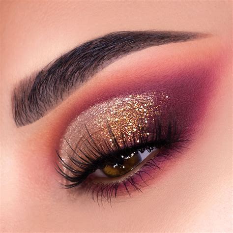 Burgundy Eyeshadow Glitter Eye Makeup Burgundy Eyeshadow Makeup