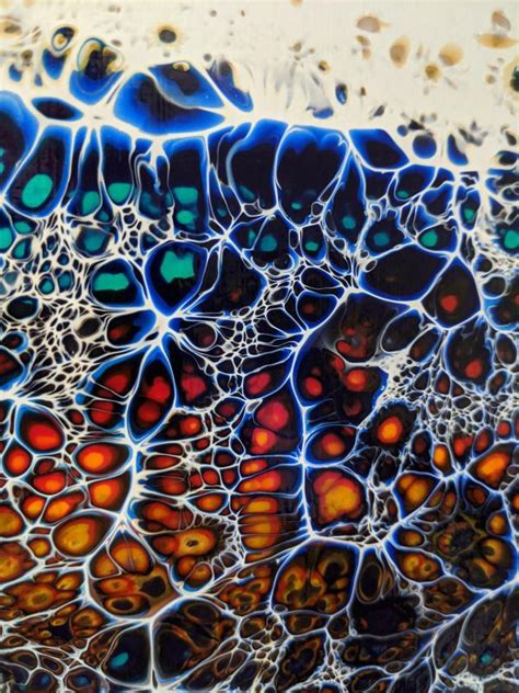 Original Cells In Acrylic Pouring 5 Shop Rk Explore