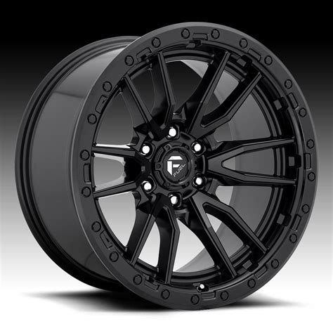 Fuel Rebel D679 Matte Black Custom Wheels Rims - D679 / Rebel - Fuel // 1PC - Custom Wheels for ...