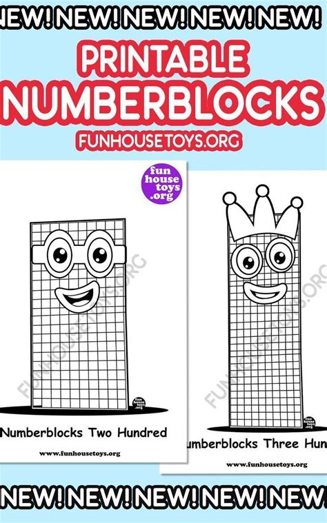 Numberblocks Printables | Fun printables for kids, Coloring pages ...