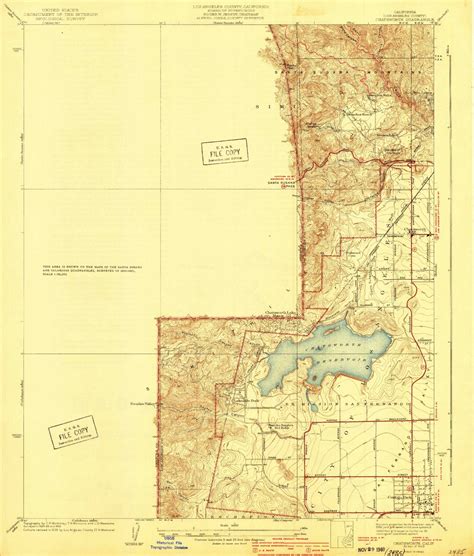 Classic USGS Chatsworth California 7.5'x7.5' Topo Map – MyTopo Map Store