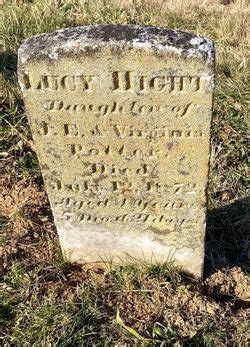 Lucy Hight Potter 1867 1871 Memorial Find A Grave