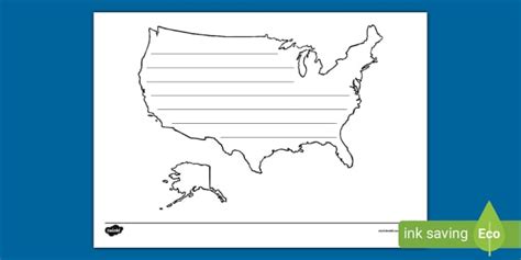 United States Writing Template Lehrer Gemacht Twinkl