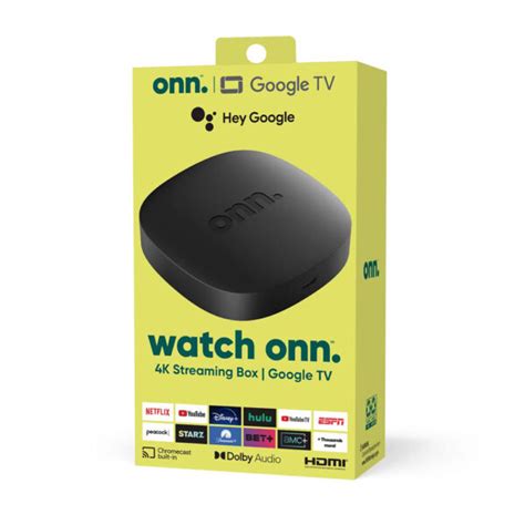 TV Box Onn Con Google TV 4K UHD Android TV Chromecast GADGETSTORE EC