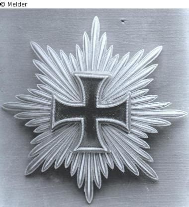 Eisernes Kreuz Mit Goldenen Strahlen Bruststern Andenken Sammlung