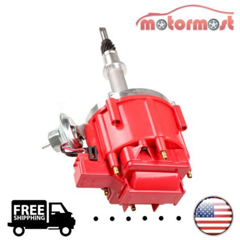 Ignition Distributor W Red Cap For 1956 1990 Amc Jeep Inline 6 232 258