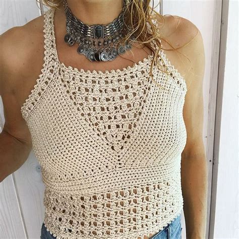 Leyla Crop Top Crochet Pattern By Elina Vaananen Lovecrafts Crochet