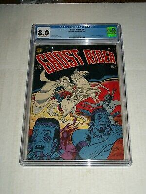 Comicsvalue Magazine Enterprises GHOST RIDER 1 CGC 8 0 1950