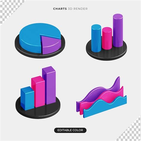 Premium Psd Set Of D Charts Infographics