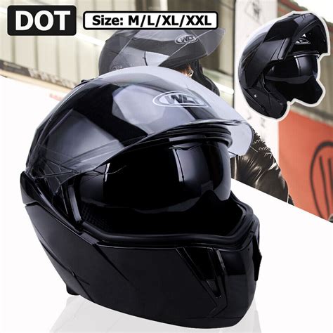 Buy Dot Flip Up Modular Dual Visors Full Face Motorcycle Helmet Men