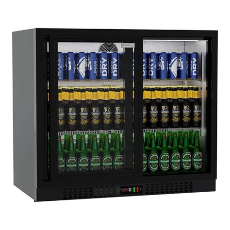 Commercial Bar Fridge 210ltr With Sliding Doors EBay