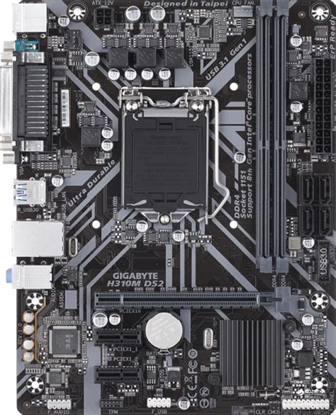 Материнская плата Gigabyte H310M DS2 (s1151, Intel H310, PCI-Ex16 ...