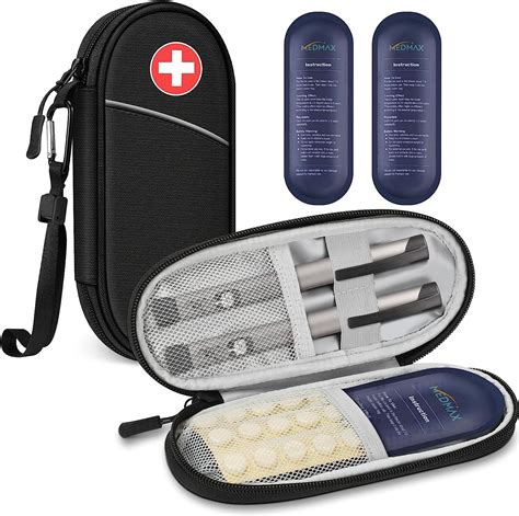 Medmax Estuche De Viaje Para Enfriador De Insulina Con Paquetes De