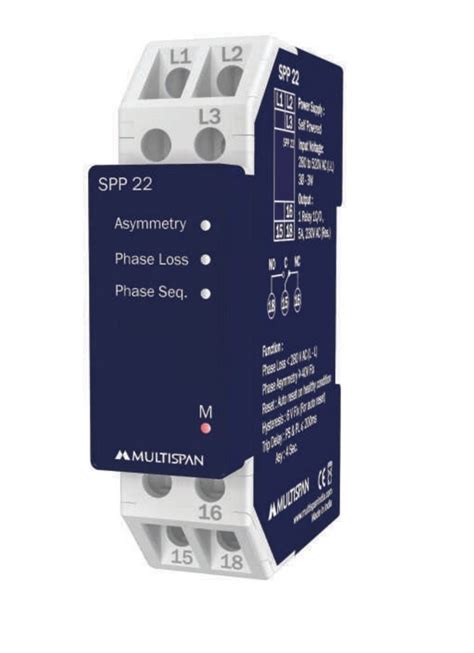 Multispan Din Rail Mounting Single Phase Preventer SPP 22 For