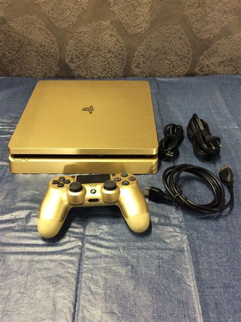 Gold Restricted Edition Sony Playstation4 PS4 CUH-2015B 1TB Slim Gaming ...