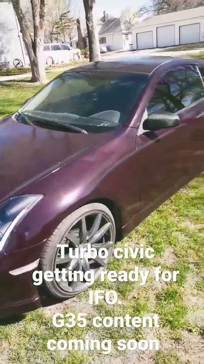 My G35 And Lsvtec Turbo Civic Youtube