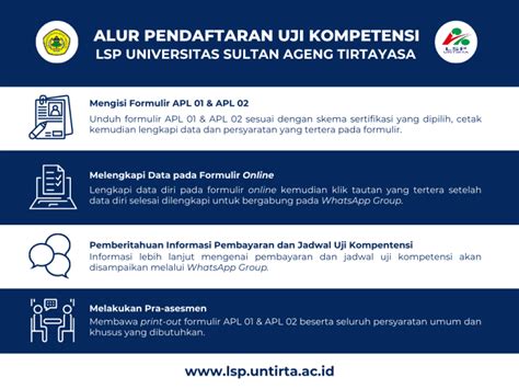 PENDAFTARAN UJI KOMPETENSI Lembaga Sertifikasi Profesi UNTIRTA