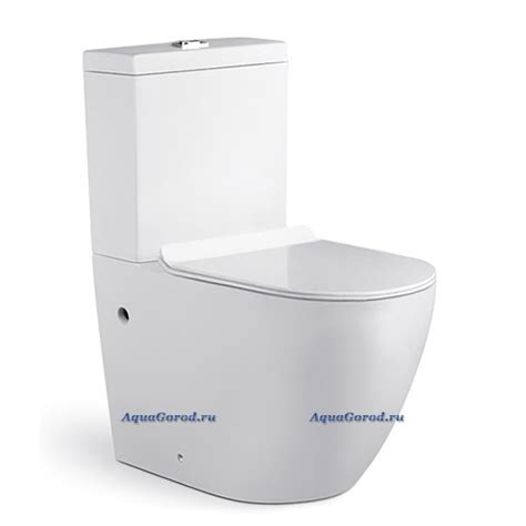 Унитаз-компакт Azario Corsa безободковый, сиденьем микролифт AZ-2062S ...