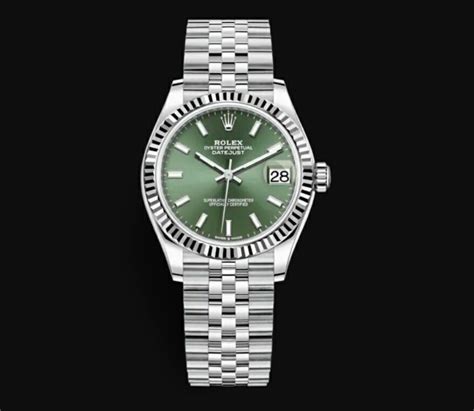 Rolex Datejust 31 Roselor gris cadran vert menthe nouveautés 2020