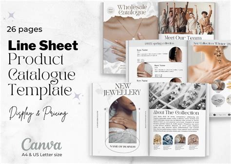 Editable Wholesale Line Sheet Template Canva Wholesale Etsy Uk