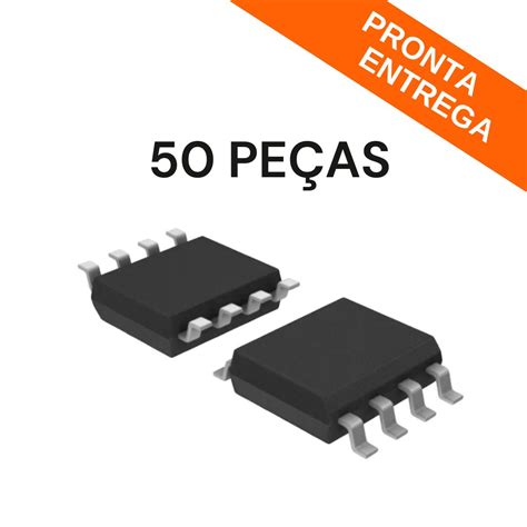 Kit 50 Peças Circuito Integrado PIC12F629 I SN SOIC 8 SMD Circuitos